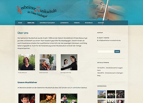 Seeheimer Musikschule Lehrer der Seeheimer Musikschule