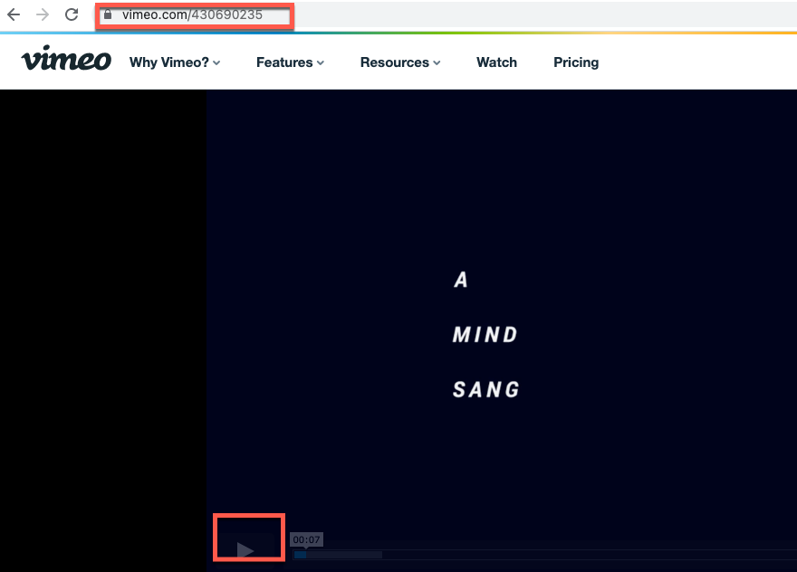 Vimeo Video - Bild 1